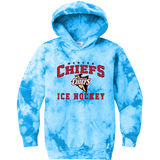 Mercer Chiefs Youth Crystal Tie-Dye Pullover Hoodie
