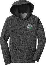 Woodbridge Wolfpack Youth PosiCharge Electric Heather Fleece Hooded Pullover